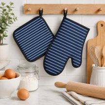Eenvoudig Blauw en Wit Gestreept