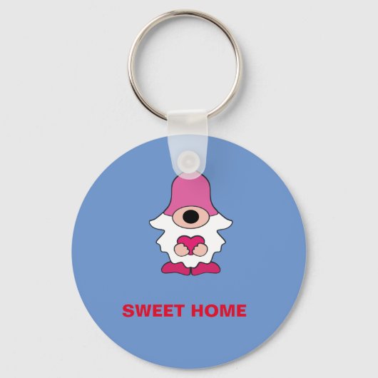 EENVOUDIG BLAUW GENOME SWEET HOME MAGNET SLEUTELHANGER (Voorkant)