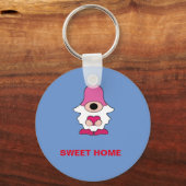 EENVOUDIG BLAUW GENOME SWEET HOME MAGNET SLEUTELHANGER (Voorkant)
