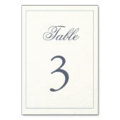 Eenvoudig Blauw Grijs Bruiloft op Waterverf Papier Kaart (Achterkant)