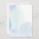 Eenvoudig blauw hart Eén eerste jongen verjaardag Kaart (Achterkant)