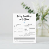 Eenvoudig blauw hartvoorspelling en advies (Staand voorkant)