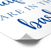 Eenvoudig blauw hoeveel | Cerulean Guessing spel Poster (Hoek)