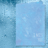 Eenvoudig blauw ik juffrouw U Modern Kaart