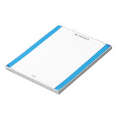 Eenvoudig Blauw Kader Notitieblok (Linkerzijde)