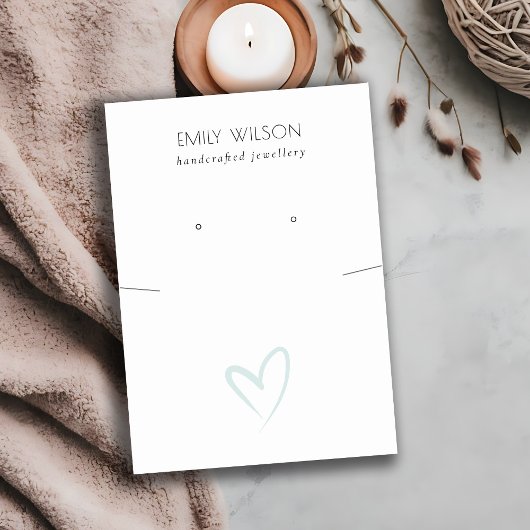 Eenvoudig blauw Ketting voor oormerking Visitekaartje