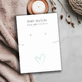 Eenvoudig blauw Ketting voor oormerking Visitekaartje