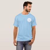 EENVOUDIG BLAUW KLEUR BUSINESS LOGO BEDRIJFSMERK T-SHIRT (Voorkant volledig)