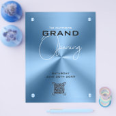 Eenvoudig Blauw metallic modern Flyer (Enkel)