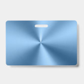 Eenvoudig blauw minimalistisch modern bedrijf badge (Back)