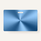 Eenvoudig blauw minimalistisch modern bedrijf badge (Achterkant)