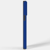 Eenvoudig blauw monogram modern Case-Mate iPhone case (Achterkant / Rechts)