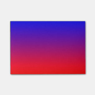 Eenvoudig blauw naar rood post-it® notes