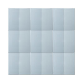 Eenvoudig blauw ontwerp met twee knoppen tegeltje