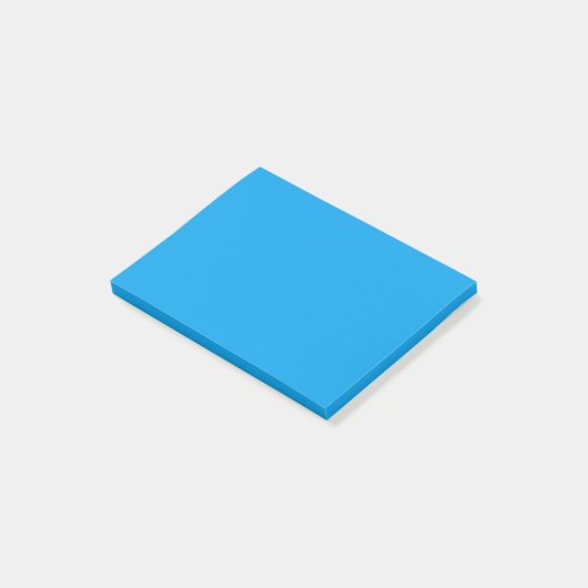 Eenvoudig blauw post-it® notes (Schuin)
