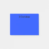 Eenvoudig blauw post-it® notes (Voorkant)