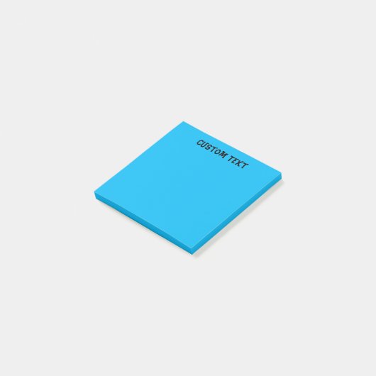 Eenvoudig blauw post-it® notes (Schuin)