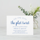 Eenvoudig blauw script | Cerulean One met Plot Twi Kaart (Staand voorkant)