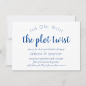 Eenvoudig blauw script | Cerulean One met Plot Twi Kaart (Voorkant)