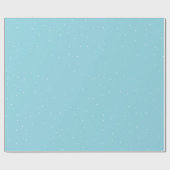 Eenvoudig Blauw Sneeuwvlok Patroon Wrapping Papier (Vlak)