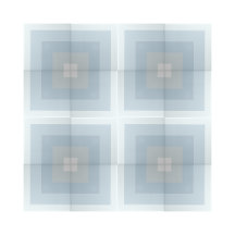 Eenvoudig blauw tinten kwart vierkante vorm ontwer