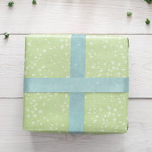 Eenvoudig Blauw Turquoise Waterverf Witte Speckles Satijnen Lint