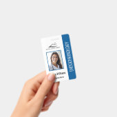 Eenvoudig blauw verpleegbadge badge (Handheld)