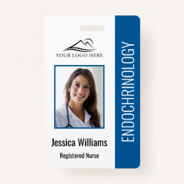 Eenvoudig blauw verpleegbadge badge