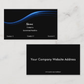 Eenvoudig blauw Visitekaartje (Voorkant / Achterkant)