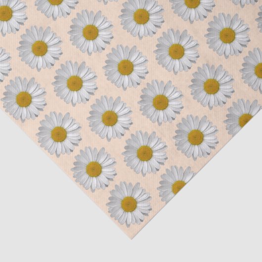 Eenvoudig blauw-waaierpatroon op beige tissuepapier (Detail)