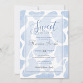 Eenvoudig Blauw Wit Grote Koe Vlekken Dierenpatroo (Voorkant)