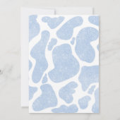 Eenvoudig Blauw Wit Grote Koe Vlekken Dierenpatroo (Achterkant)