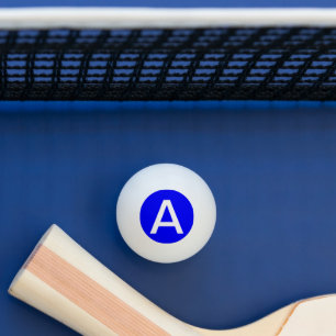 Eenvoudig blauwe, vaste kleur pingpongbal