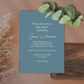 Eenvoudig Blauwgroen blauw, minimalistisch design  Kaart