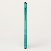Eenvoudig Blauwgroen groen subtiel marmer modern M Case-Mate iPhone Case (Achterkant/links)