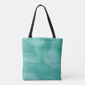 Eenvoudig Blauwgroen groen subtiel marmer modern M Tote Bag (Achterkant)