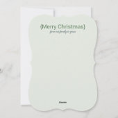 Eenvoudig 'Blessed'-foto met prettige kerstKaart (Achterkant)