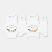 Eenvoudig bloeiend huwelijk bedankdoosjes (Uitgevouwen)