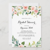 Eenvoudig Bloemen Groen Bladerdak Vrijgezellenfees Kaart (Voorkant)