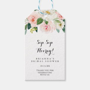 Eenvoudig Bloemen Groen Sip Hooray Vrijgezellenfee Cadeaulabel