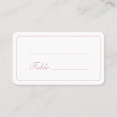 Eenvoudig Bloemen Kruis op Roze Doop Plaatskaartje (Voorkant)