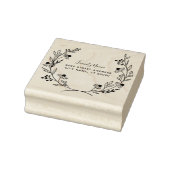 Eenvoudig Bloemen retouradres Rubberen stempel (Stempel)