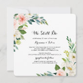 Eenvoudig bloemengroen doen we nog steeds gelofte  kaart (Voorkant)