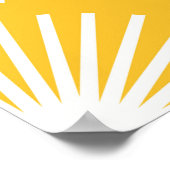 Eenvoudig bloemenvormig vormgeving van het patroon poster (Hoek)