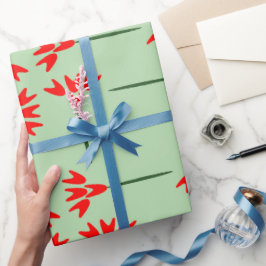 Eenvoudig Bloemmotief Cadeaupapier
