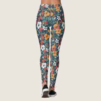 Eenvoudig bloemmotief ontwerp leggings