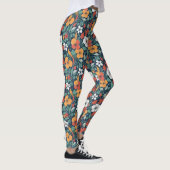 Eenvoudig bloemmotief ontwerp leggings (Rechts)