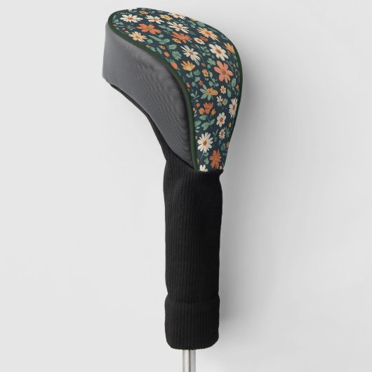 Eenvoudig bloempatroon golfheadcover (Schuin)