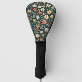 Eenvoudig bloempatroon golfheadcover