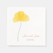 Eenvoudig bloemthema servet (Voorkant)